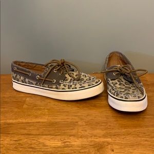 Sperry Top-Slider in Cheetah Print Women’s 5.5